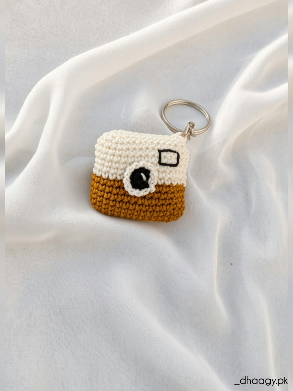 The Crochet Camera Keychain