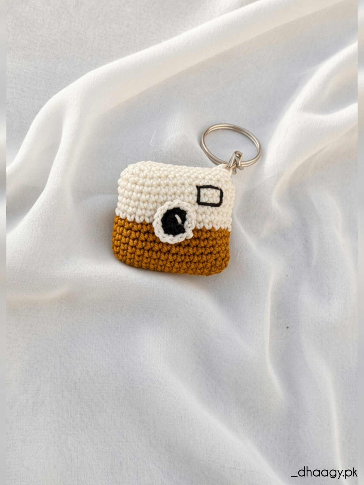 The Crochet Camera Keychain