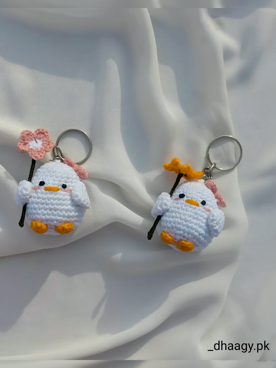The Adorable Crochet Ducky Keychain