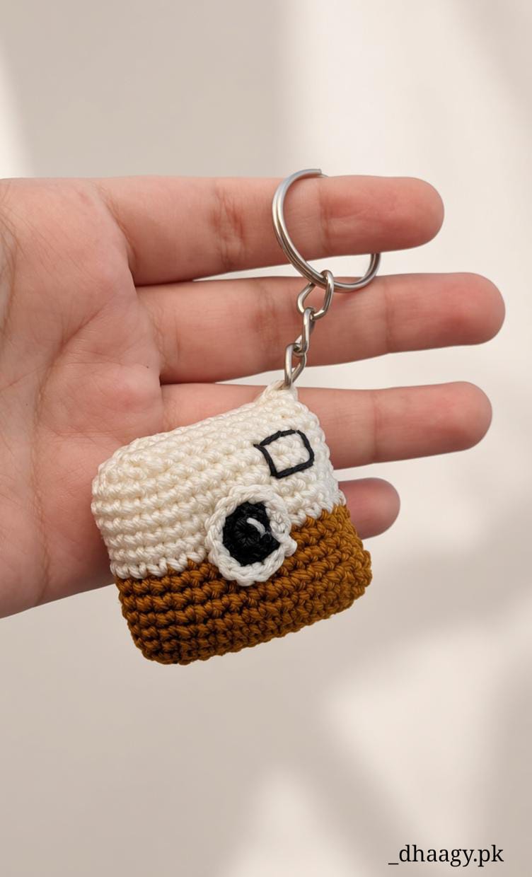 The Crochet Camera Keychain