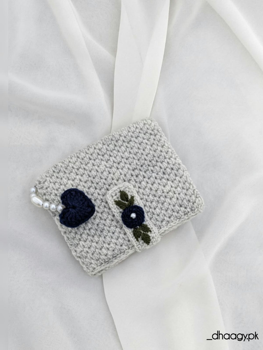 Handmade Crochet Mini Wallet / Card Holder
