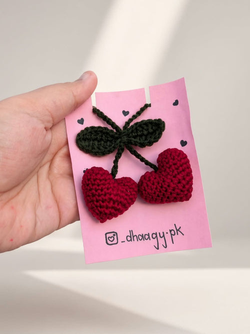 Crochet Heart Charm