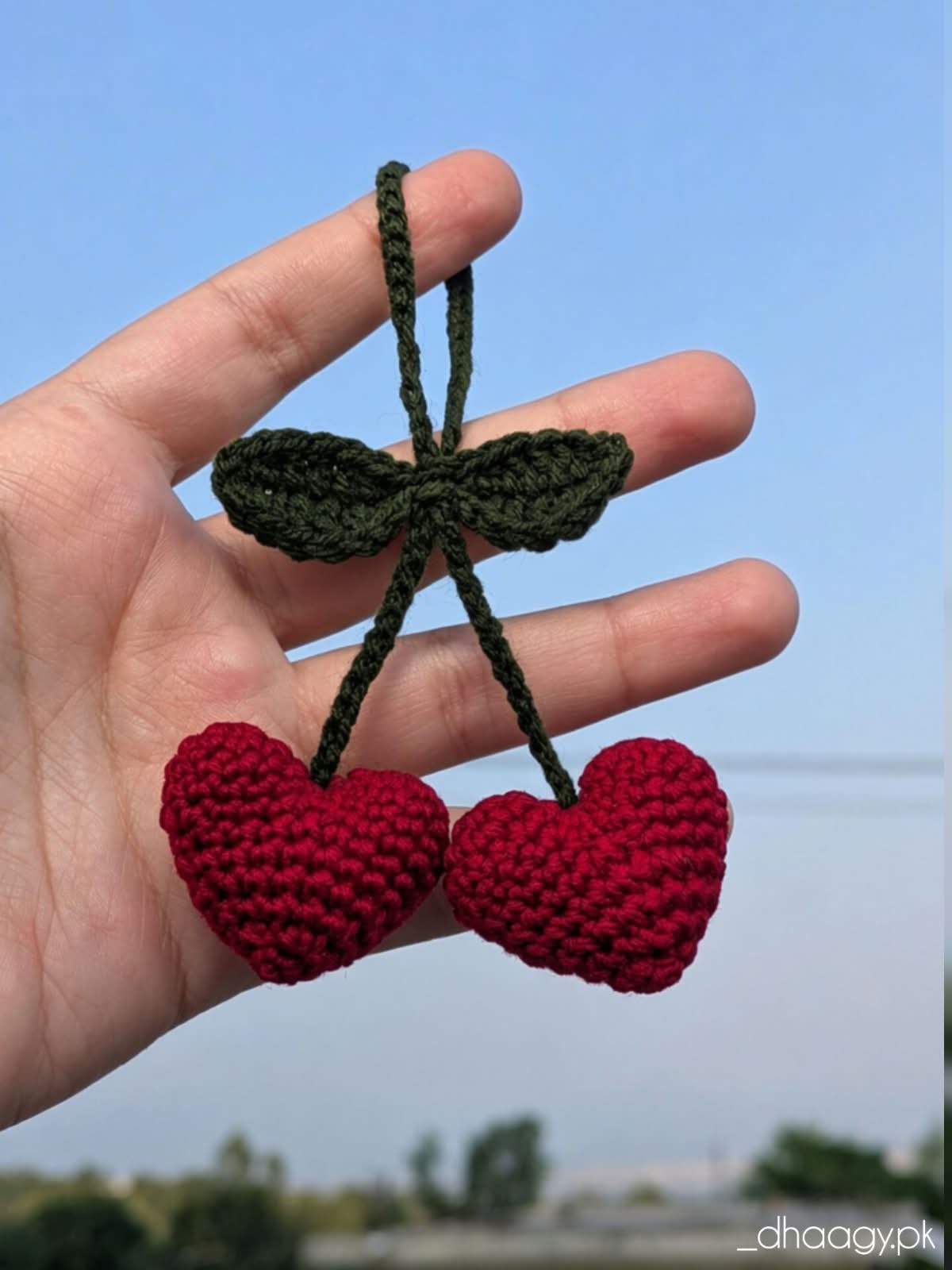 Crochet Heart Charm