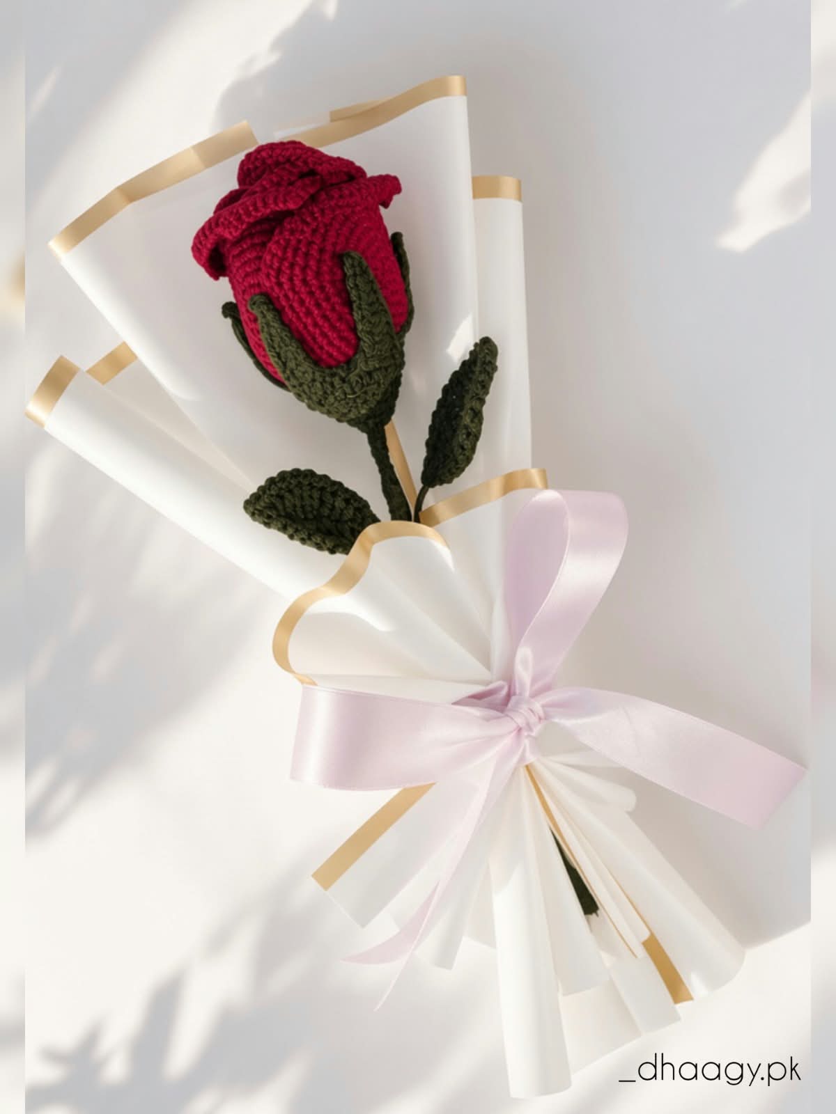The Crochet Red Rose Bouquet