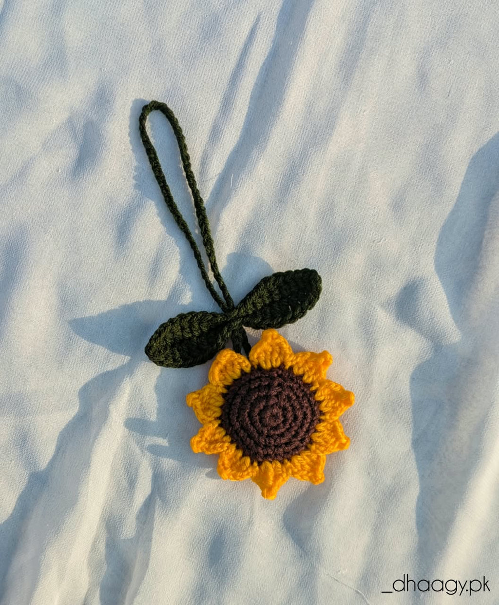 The Crochet Sunflower Bag Charms